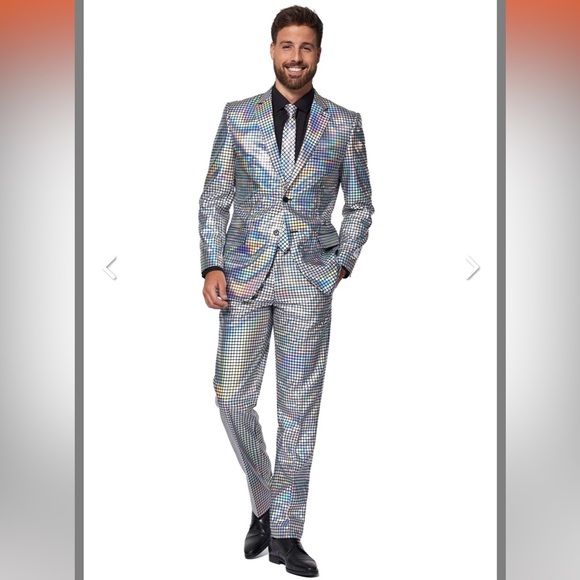 Amazing Opposuits Discoballer suit with matching pants, tie, and jacket! - Picture 4 of 9